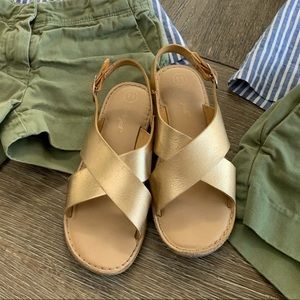 Girls Size 11 Gold Janie & Jack Sandals